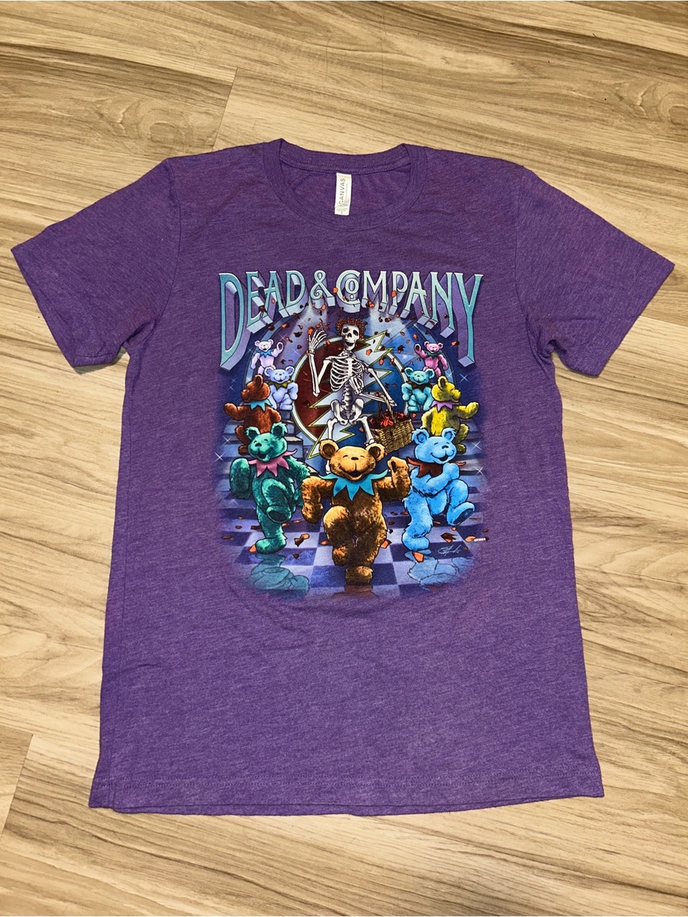 Dead & Company Purple 2016 Tour Graphic Tee with Dancing Bears